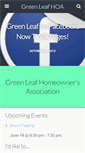 Mobile Screenshot of greenleafhoa.com